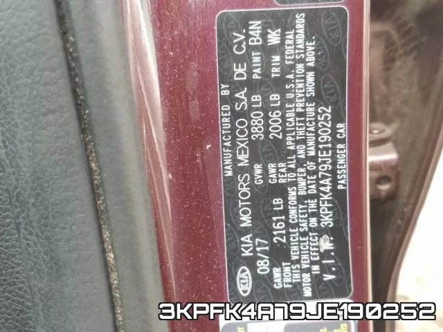 3KPFK4A79JE190252 фото 2