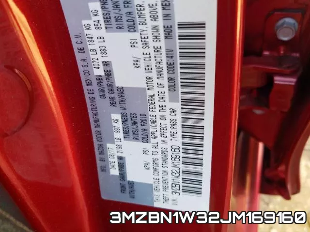 3MZBN1W32JM169160 фото 2