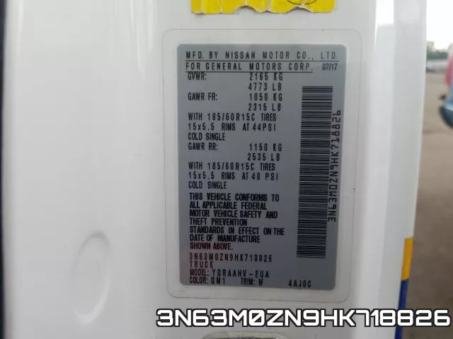 3N63M0ZN9HK718826 фото 2