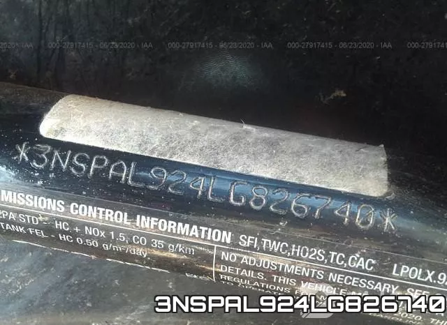 3NSPAL924LG826740 фото 2