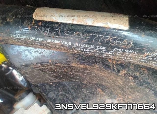 3NSVEL929KF777664 фото 2