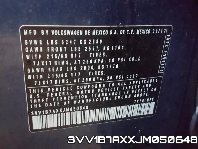 3VV1B7AXXJM050648 фото 2