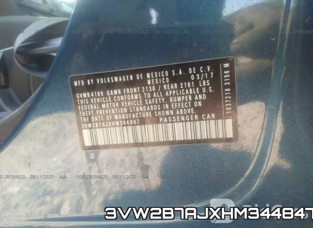3VW2B7AJXHM344847 фото 10