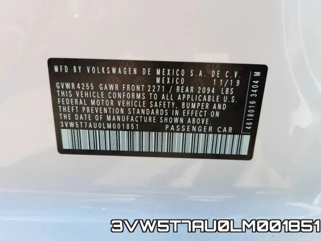 3VW5T7AU0LM001851 фото 2