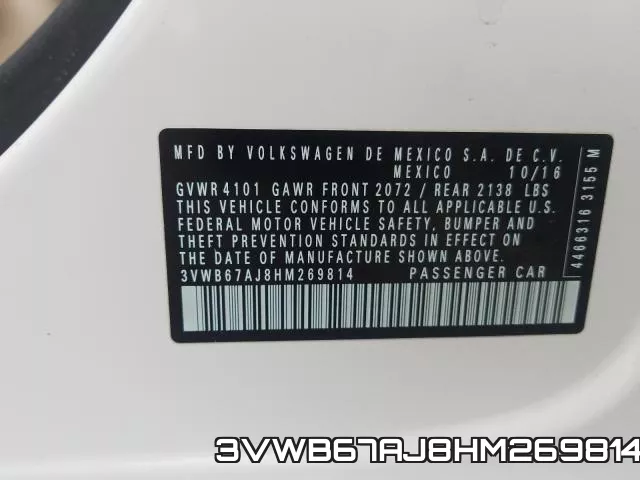 3VWB67AJ8HM269814 фото 2