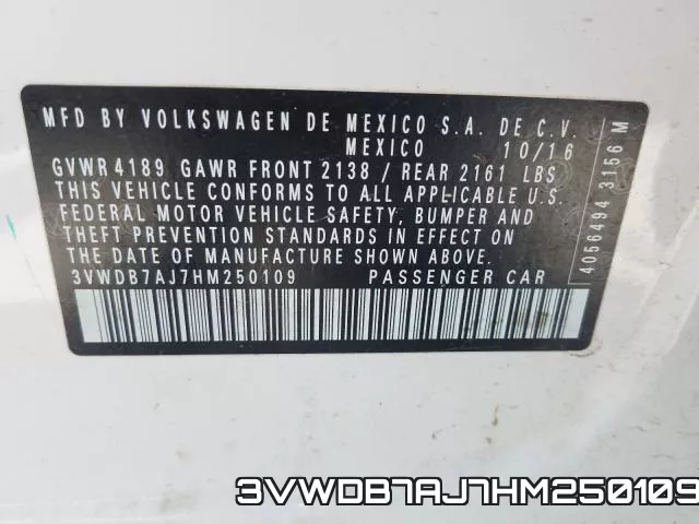 3VWDB7AJ7HM250109 фото 2