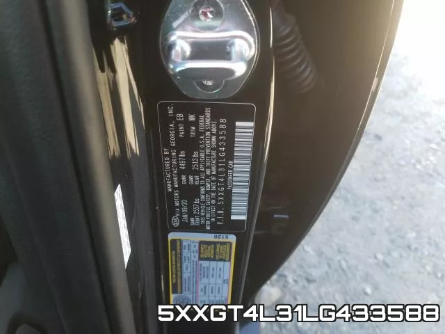 5XXGT4L31LG433588 фото 2