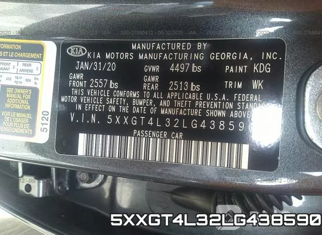 5XXGT4L32LG438590 фото 10