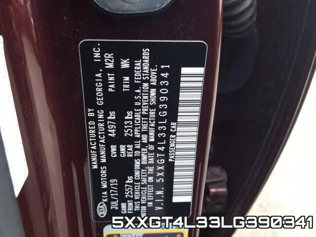 5XXGT4L33LG390341 фото 2