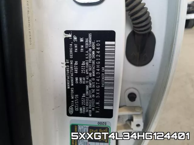 5XXGT4L34HG124401 фото 2