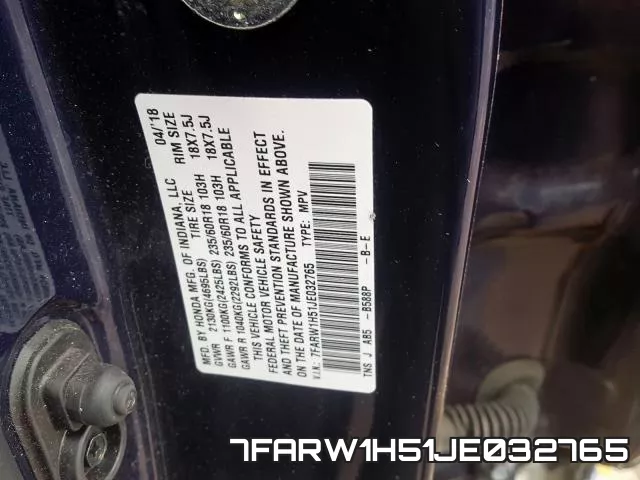 7FARW1H51JE032765 фото 2