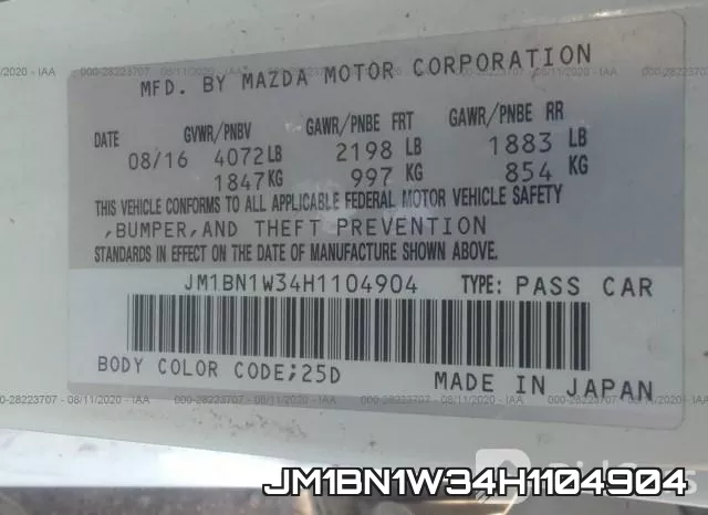 JM1BN1W34H1104904 фото 10