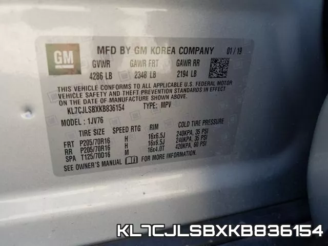 KL7CJLSBXKB836154 фото 2