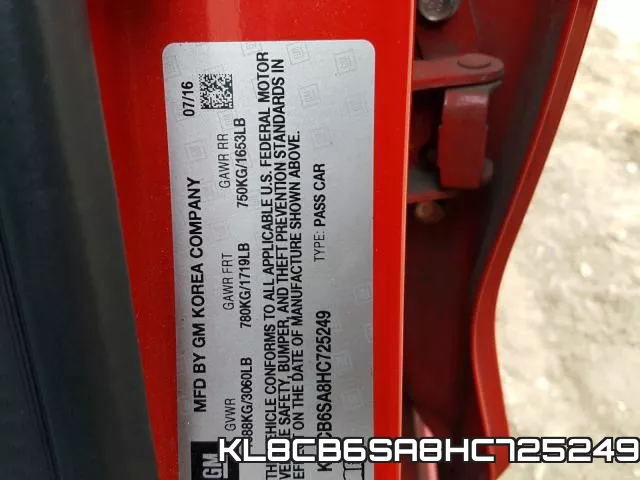 KL8CB6SA8HC725249 фото 2