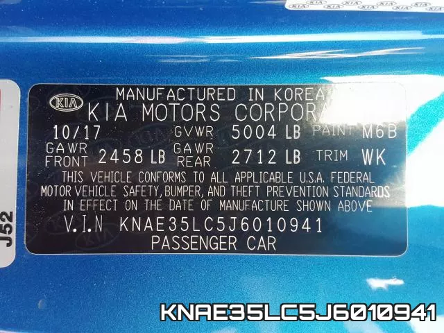 KNAE35LC5J6010941 фото 2