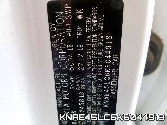 KNAE45LC6K6044918 фото 2