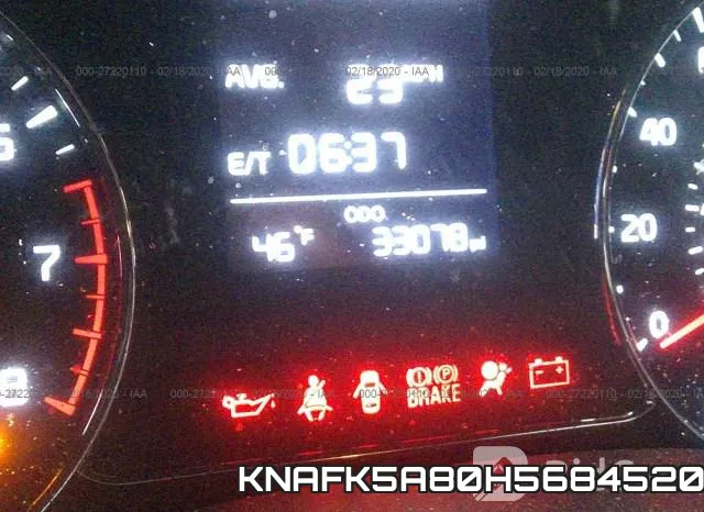 KNAFK5A80H5684520 фото 8