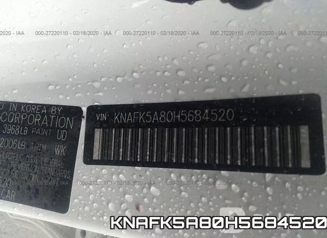 KNAFK5A80H5684520 фото 10