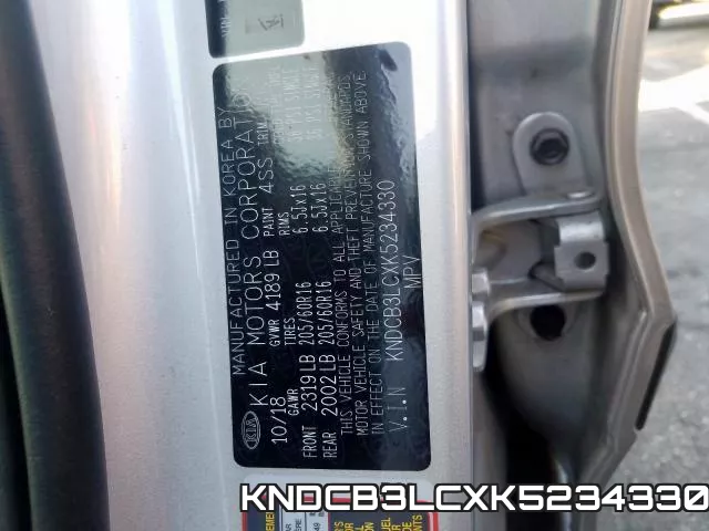 KNDCB3LCXK5234330 фото 2