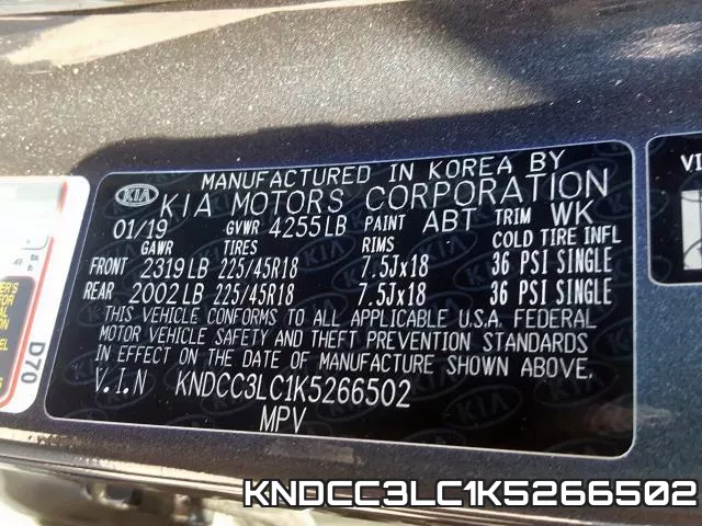 KNDCC3LC1K5266502 фото 2