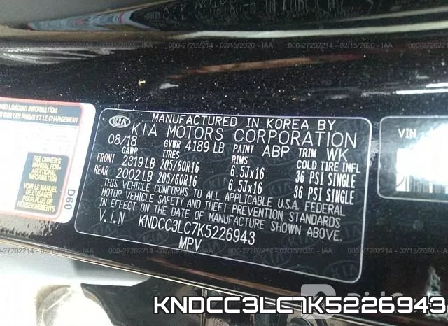KNDCC3LC7K5226943 фото 10