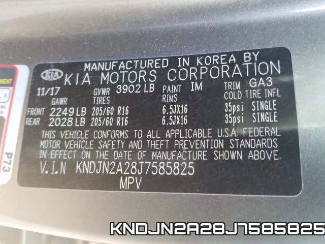 KNDJN2A28J7585825 фото 2