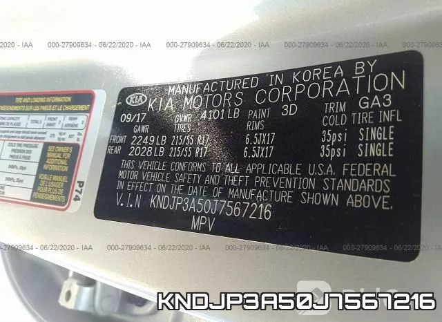 KNDJP3A50J7567216 фото 10