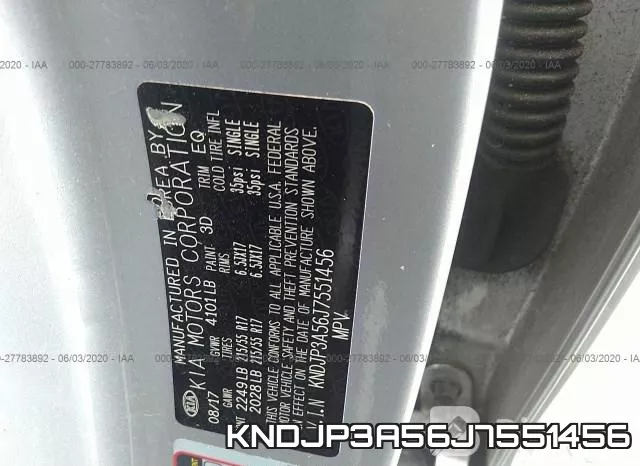 KNDJP3A56J7551456 фото 10