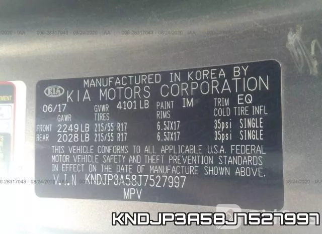 KNDJP3A58J7527997 фото 10