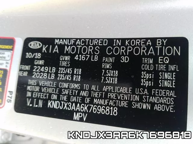 KNDJX3AA6K7696818 фото 2