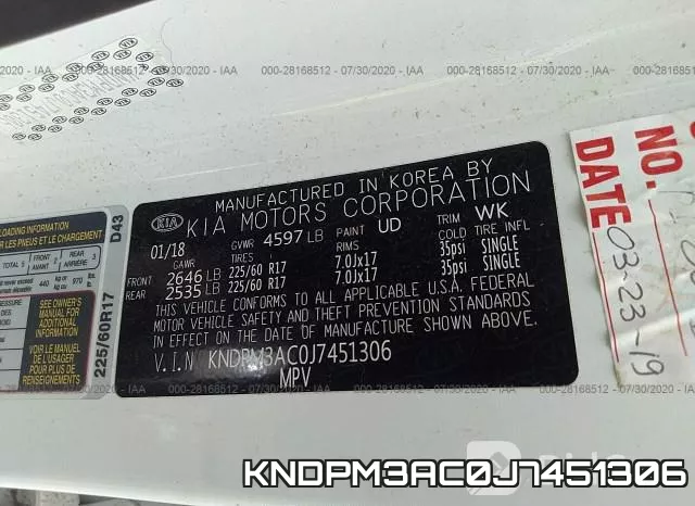KNDPM3AC0J7451306 фото 10