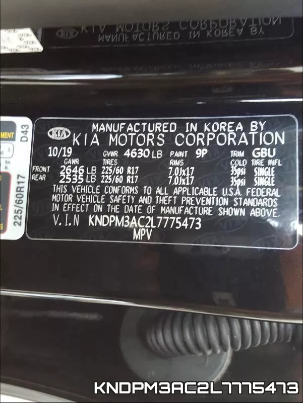 KNDPM3AC2L7775473 фото 2