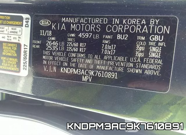 KNDPM3AC9K7610891 фото 10