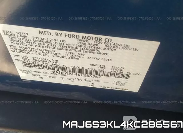 MAJ6S3KL4KC286567 фото 10
