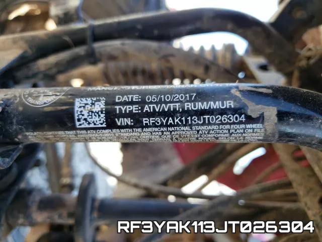 RF3YAK113JT026304 фото 2