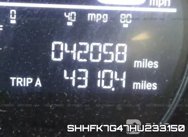 SHHFK7G47HU233150 фото 8