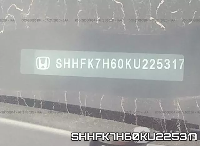 SHHFK7H60KU225317 фото 10