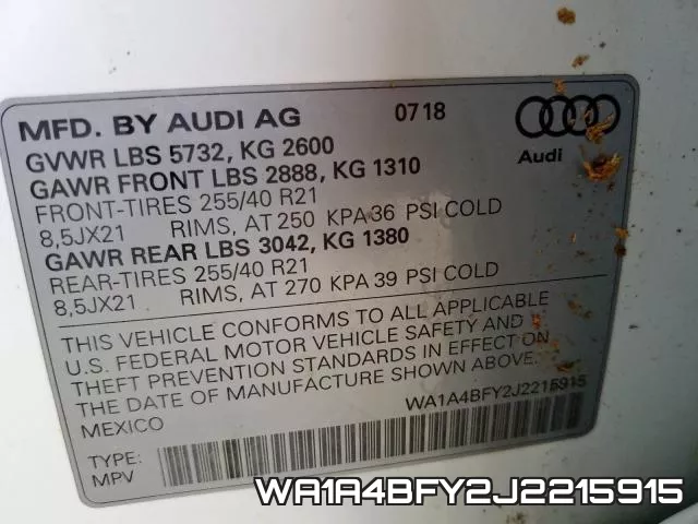 WA1A4BFY2J2215915 фото 2