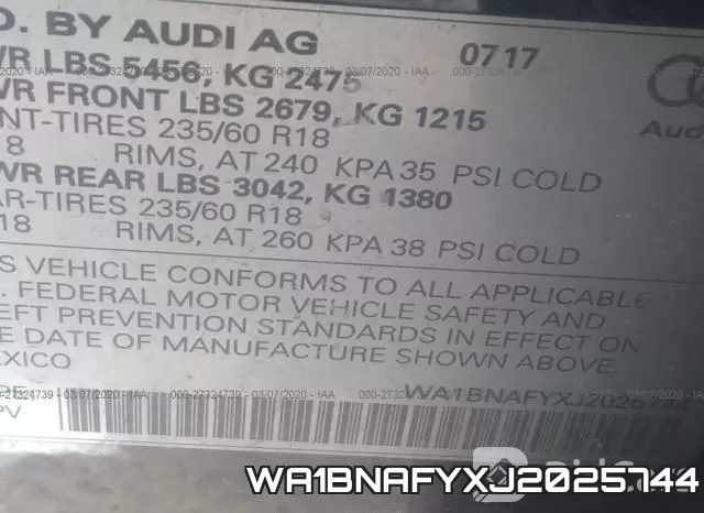 WA1BNAFYXJ2025744 фото 10