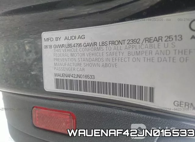 WAUENAF42JN016533 фото 10