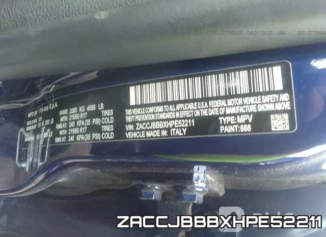 ZACCJBBBXHPE52211 фото 10