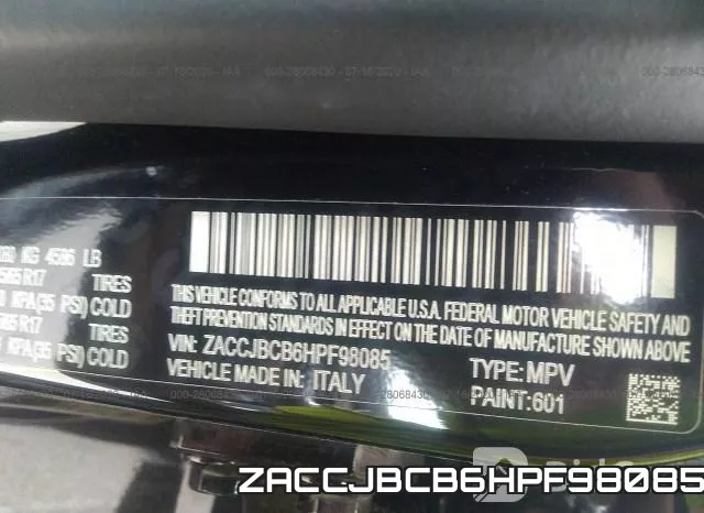 ZACCJBCB6HPF98085 фото 10