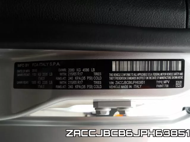 ZACCJBCB6JPH63851 фото 2