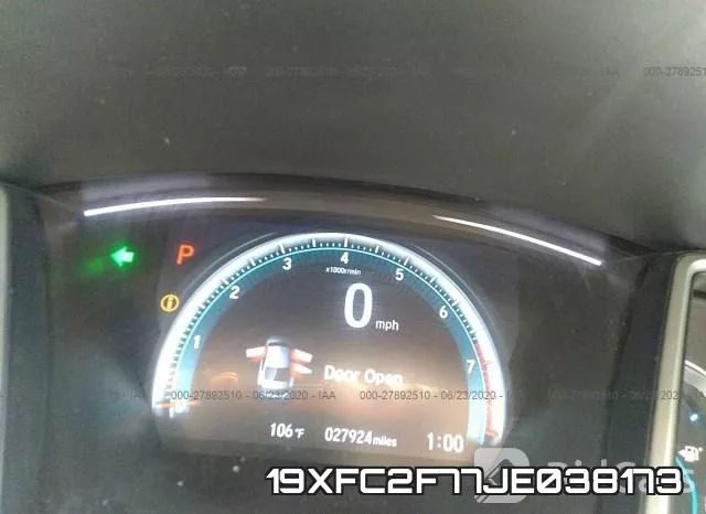 19XFC2F77JE038173 фото 8