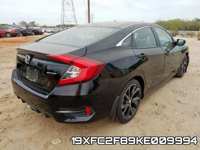 19XFC2F89KE009994 фото 5