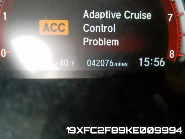 19XFC2F89KE009994 фото 9