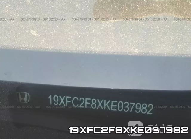 19XFC2F8XKE037982 фото 10