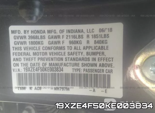 19XZE4F50KE003834 фото 10
