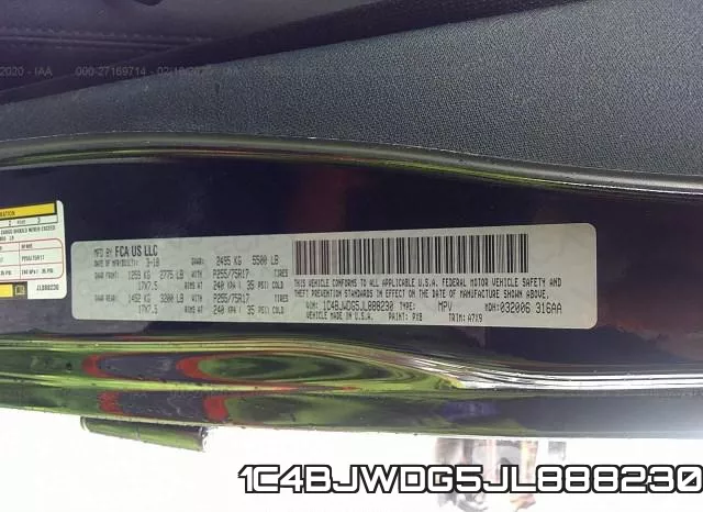 1C4BJWDG5JL888230 фото 10