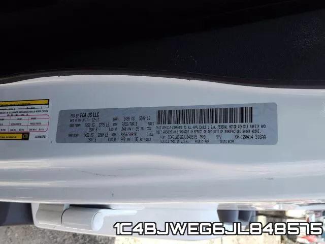 1C4BJWEG6JL848575 фото 2